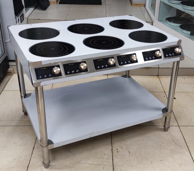 Плита индукционная 6 конфорок