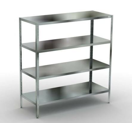 Стеллаж из нержавеющей стали 1450 мм