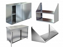 Настенные полки, столы тумбы